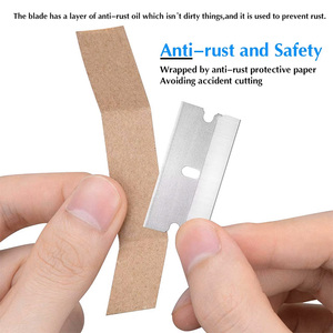 Công Nghiệp Làm Sạch <span class=keywords><strong>scraper</strong></span> dao cạo lưỡi đơn cạnh thay thế tiện ích dao hộp Cutter Blades cho Diy loại bỏ nhãn - Product Image 4