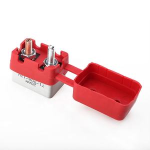 Disjoncteur à réinitialisation automatique série <span class=keywords><strong>E5</strong></span> avec double goujon, fusible de batterie, couvercle en nylon rouge, câblage à vis, audio pour moteur de pêche à la traîne - Product Image 4