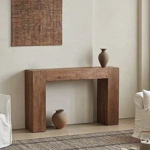 Tavolo Consolle in Legno Massello per Soggiorno, Tavolo Lungo da Divano per <span class=keywords><strong>Ingresso</strong></span> Camera da Letto - Collezione Quiet Home Living Original Homestay - Product Image 2