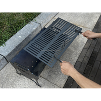 Barbecue portable pliable de style fente, prêt pour l'aventure, pour l'extérieur