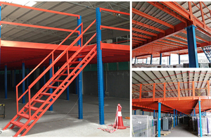 Industrial Prefabricated 2-5 Layers Heavy Duty Warehouse Storage Racking Steel Mezzanine Shelf System Ware House Rack System - Product Image 4