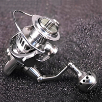 Moulinet de pêche en mer, bobine en métal pour eau salée, 12BB, poignée interchangeable en EVA, moulinet de pêche à la traîne pour rivière, ruisseau, basse, rapport de transmission 5.1:1