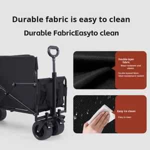 Carrito de Camping Plegable Portátil para Exteriores, Convertible en Sofá para Sentarse y Recostarse, Ideal para Picnics y Comercio Exterior - Product Image 4