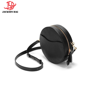 Borsa a Tracolla Rotonda in Pelle PU con Cerniera Portafoglio Rotondo per Cellulare con Nappa Personalizzata da Jacksonleather Bags - Product Image 3