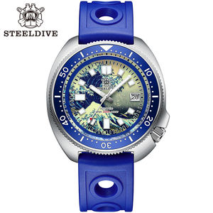 นาฬิกาดำน้ำ STEELDIVE Kanagawa Turtle SD1970J หน้าปัดเรืองแสงเต็มรูปแบบ ขอบเซรามิก กลไกอัตโนมัติ NH35 สำหรับผู้ชาย - Product Image 6