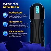 Saugender Männlicher Masturbator Penispumpe 10 Vibrationen & 5 Saugstärken Superweicher TPE 6,7 Zoll Kanal Vibrierender Freihändiger Männlicher Masturbator