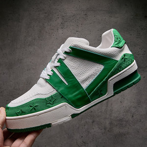 Высококачественные мужские и женские кроссовки-кеды черного цвета на шнуровке, дизайнерские, класса люкс, из натуральной кожи, на толстой подошве, повседневные, без каблука - Product Image 3