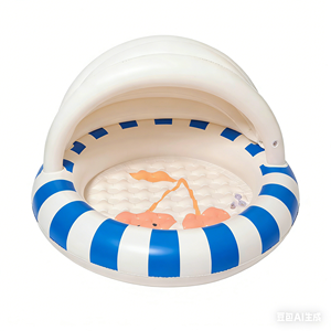 Piscine gonflable <span class=keywords><strong>pour</strong></span> enfants personnalisable avec ombrage, piscine <span class=keywords><strong>pour</strong></span> bébés, jeux d'<span class=keywords><strong>eau</strong></span> <span class=keywords><strong>pour</strong></span> tout-petits en plein air, vente en gros - Product Image 3
