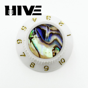 Capuchons de potentiomètres de guitare HIVE en nacre d'ormeau de 6 mm, boutons de <span class=keywords><strong>volume</strong></span> et de tonalité pour guitare électrique ST, pièces de rechange - Product Image 4