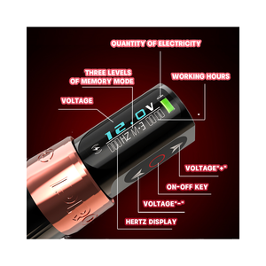 Pluma de tatuaje permanente con batería de litio doble eléctrica inalámbrica con modo de espera ultralargo - Product Image 5