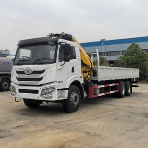 Camion grue à flèche télescopique FAW 6x4 de 12 tonnes et 16 tonnes avec flèche longue à 5 sections pour travaux d'ingénierie - Product Image 2