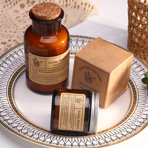 Vela Aromática Aroma Sensation en Frasco de Vidrio Marrón, Cera de Soya Natural, Fragancia para Decoración del Hogar, Regalo, Duración de 12-24 Horas - Product Image 3