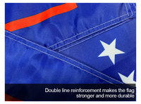 Drapeau de campagne personnalisé en gros, 100 % polyester, drapeaux du monde imprimés numériquement, bannière de campagne extérieure à suspendre