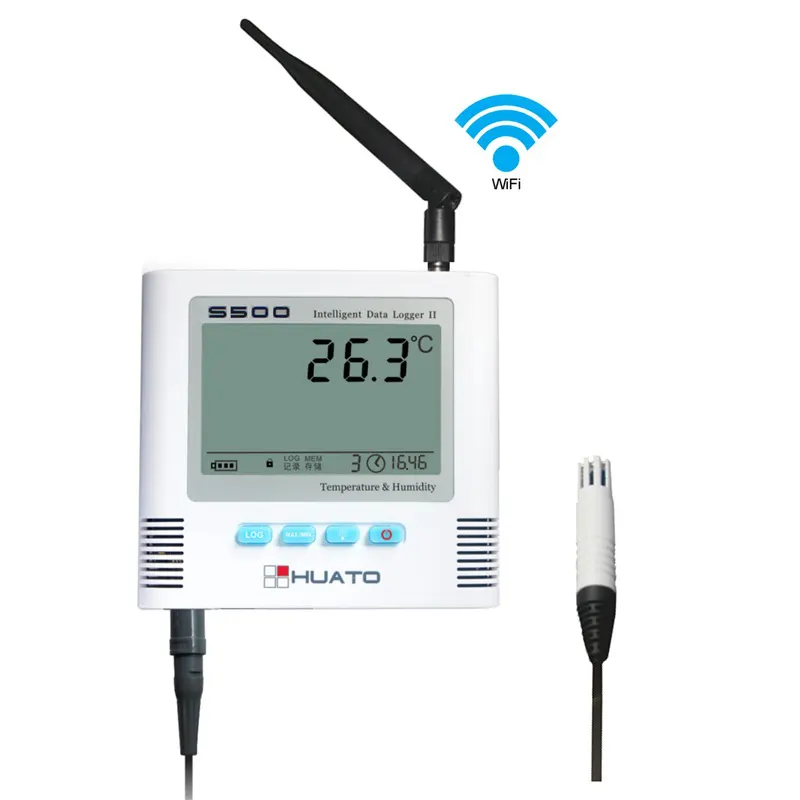 Enregistreur de données de capteur d'humidité de température sans fil numérique wifi