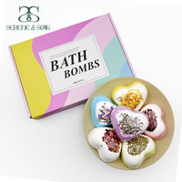 S & Soak Factory, venta al por mayor, etiqueta privada personalizada, bomba de baño divertida, juego de regalo, bomba de baño para niños, bomba de baño de sirena de lujo Natural