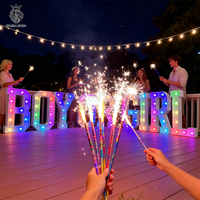 Articles de fête pour révélation du sexe : Lettres lumineuses LED BOY ou GIRL de 3 et 4 pieds pour décorations de révélation du sexe