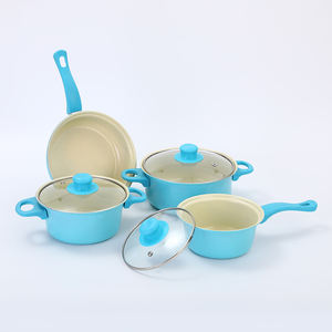 Ensemble d'ustensiles de cuisine <span class=keywords><strong>en</strong></span> <span class=keywords><strong>fonte</strong></span> de treize pièces tout nouveau pot à lait pot à soupe casserole avec couvercle et spatule pour la préparation des aliments - Product Image 3