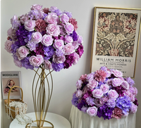 Bunga Mawar Hydrangea Pink 50cm Grosir, Dekorasi Tengah Meja Menakjubkan untuk Pernikahan, Hotel & Restoran, Kualitas Terbaik, Produk Terlaris