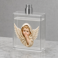 Botol Parfum Kaca Pipih 100ml dengan Pompa Semprot, Produsen Kemasan Kosmetik
