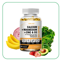 Ausreson Calcium Magnésium Zinc Supplément Vitamine Vegan Marque privée Calcium Magnésium Vitamine D3 Gélule