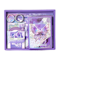 Kit esthétique de 162 pièces pour scrapbooking DIY avec carnet à grille A6, thème papillon rêveur imprimé sur papier