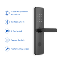 Cerradura Inteligente Bluelock Grado C, Diseño Original de Fábrica, TThotel, Desbloqueo con Tarjeta y Aplicación, Almacenamiento en la Nube, Compatible con Múltiples Puertas