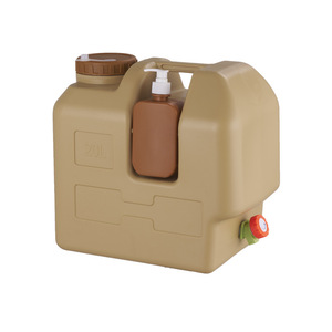 Cấp thực phẩm PE nhựa 20L nước lưu trữ <span class=keywords><strong>container</strong></span> di động cắm trại xe xô nước với vòi - Product Image 2