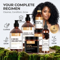 Ensemble de produits capillaires Chebe : Soin capillaire personnalisé, marque privée, shampoing naturel, après-shampoing, huile de croissance, prévention de la chute des cheveux