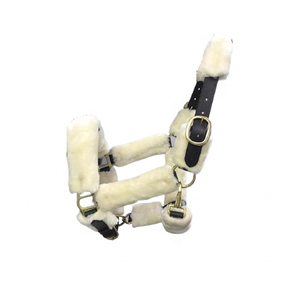 Haute qualité - Licol pour cheval en cuir de vache - Licol pour cheval fait main en laiton massif avec finition nickelée - Product Image 3