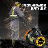 Linterna COB Warsun H9003 con Certificación EX, 1000lm de Alto Lumen, Resistente al Agua IP67, Luz Lateral, Carga Tipo-C, 4x18650, Linterna de Búsqueda