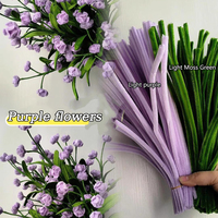 Bâtonnets de chenille épais professionnels pour loisirs créatifs, fleurs en chenille, fils pelucheux, cadeaux fantaisie