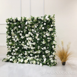 GNW 핫 세일 녹색 헤지 벽 배경 녹색 배경 꽃 파티 배경 장식 - Product Image 3