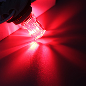 Luces de freno LED para coches y motocicletas, estroboscópicas, 1157, 2835, 32 SMD RGB, luces traseras de colores con intermitencia secuencial. - Product Image 3