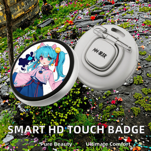 Beambox Funny, Pantalla Táctil HD IPS de 1.8 Pulgadas, 360x360, 283PPI, 500mAh, con IA, E-BADGE, Insignia Electrónica Dinámica, 16MB de Almacenamiento, 8-16h de Duración - Product Image 2
