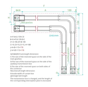 BCM500 Electric <strong>Curtain</strong> Track <strong>Rail</strong> 90/135 Degree Arc Track <strong>Corner</strong> for Window Smart Electronic Metal for Bathroom Application - Product Image 6