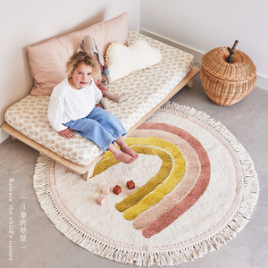 Gran oferta Cachemira moderno de lujo de alta calidad <span class=keywords><strong>lavable</strong></span> piso redondo hogar habitación de los niños <span class=keywords><strong>alfombra</strong></span> - Product Image 1