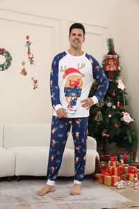 Família Natal Pijama Conjunto Combinando Xmas Deer Print Pijama Mãe Filha Pai Filho Outfit Família Look Homewear Terno - Product Image 6