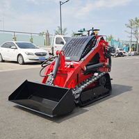 Euro 5 EPA KOOP Diesel Skid Steer Mini Track Skid Steer 400KG con tagliaerba