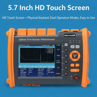 OTDR Portátil Inteligente NK5600 1310 1550nm 32 30dB con Pantalla Táctil, Probador de Fibra Óptica VFL OPM LS, Mapa de Eventos, Reflectómetro para Telecomunicaciones FTTH