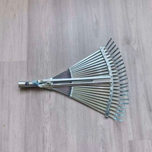 070960 Cabezal de rastrillo telescópico ajustable para hojas de jardín, chapado <span class=keywords><strong>en</strong></span> zinc - Product Image 2