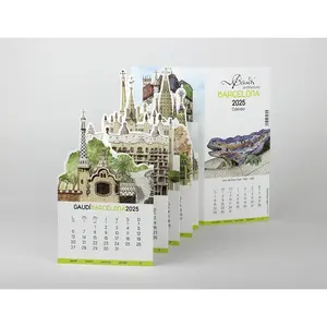 Calendrier de bureau pliable, merchandising personnalisé - Product Image 1