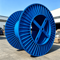 Bobine en acier ondulé pour machine à câbles, conception à nervures radiales, fonctionnement équilibré, faible vibration, taille personnalisée, directement de l'usine