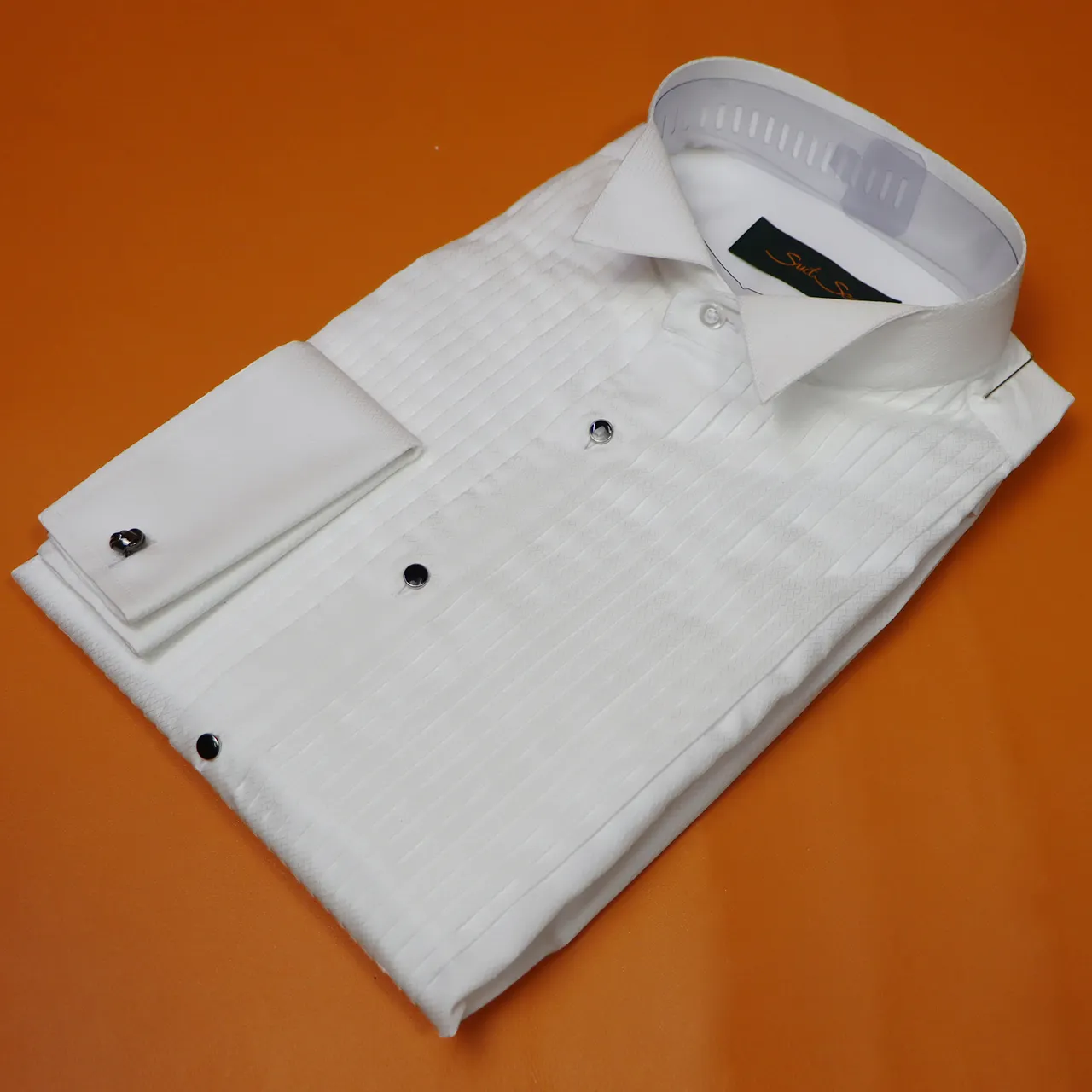 High End Tailor Custom Tuxedo Shirt For Men 100% Cotton Wedding Shirt Wing Collar White Tuxedo Men Shirt OEM
