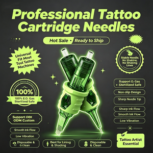 20 piezas/caja, Agujas de Cartucho Desechables Profesionales RL RM RS para Tatuajes, Maquillaje Permanente, Cejas, Arte Corporal y Tatuajes - Product Image 1
