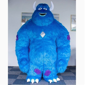 Disfraz de Mascota de Peluche del Monstruo <span class=keywords><strong>Sully</strong></span> de Dibujos Animados para Adultos, Traje de Fiesta de Navidad, Disfraz de Bestia Peluda con Casco Xincheng Personalizado - Product Image 2