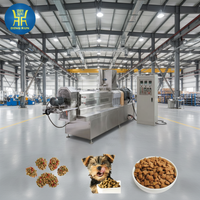 Ligne de production d'extrusion à double vis de haute qualité pour la fabrication de croquettes sèches pour chats