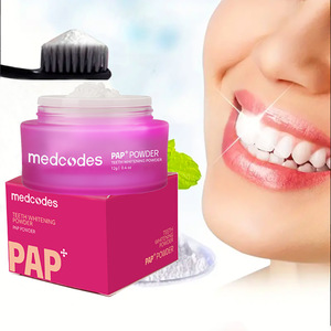 Medcodes PAP Polvo Blanqueador Dental 12g Cuidado Bucal Eliminador de Manchas - Product Image 1