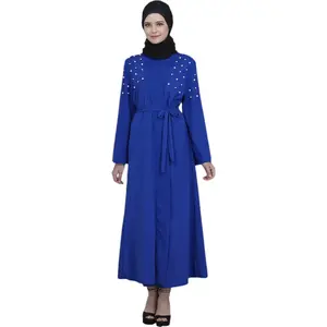 Best Seller Middle East Arabic Islamic Clothing Robe Kaftan Women Modest Abaya Muslim Dress for Ladies