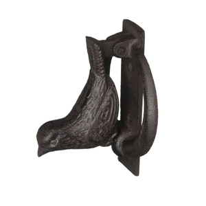 Fabricación de Aldabas de puerta de pájaro marrón antiguo para puerta delantera <span class=keywords><strong>aldaba</strong></span> de puerta en forma de pájaro de <span class=keywords><strong>hierro</strong></span> fundido - Product Image 3
