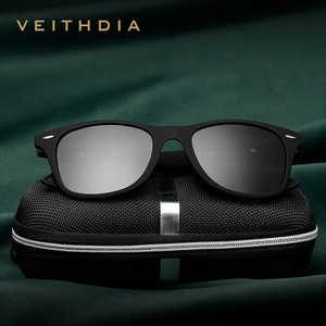 Veithdia Sunglasses <b>Black</b> <b>Frame</b> Green Lens UV400 Polarized Unisex Outdoor Use - Product Image 4
